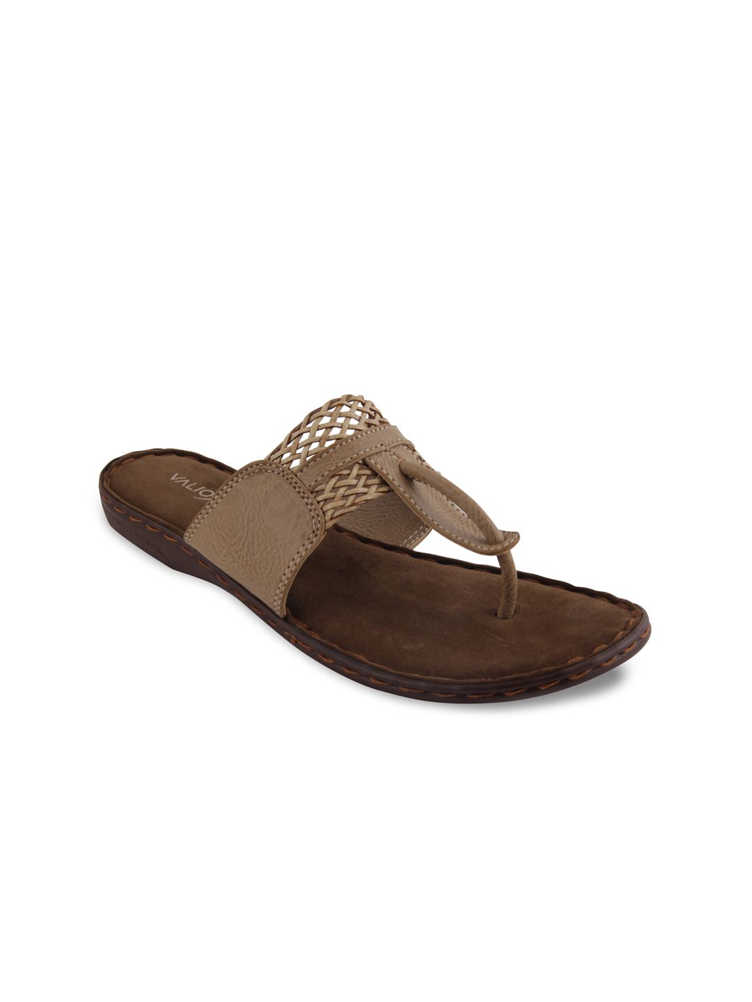 VALIOSAA Women Brown Flats Price in India