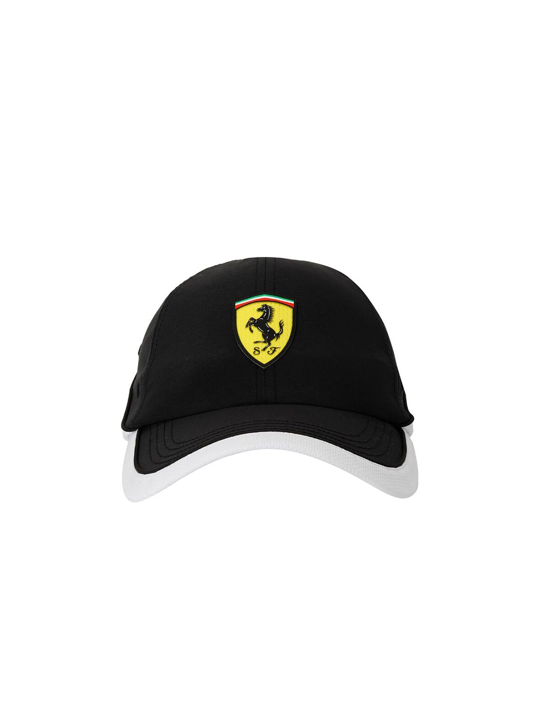 Puma Unisex Black & White Scuderia Ferrari Embroidered Baseball Cap Price in India