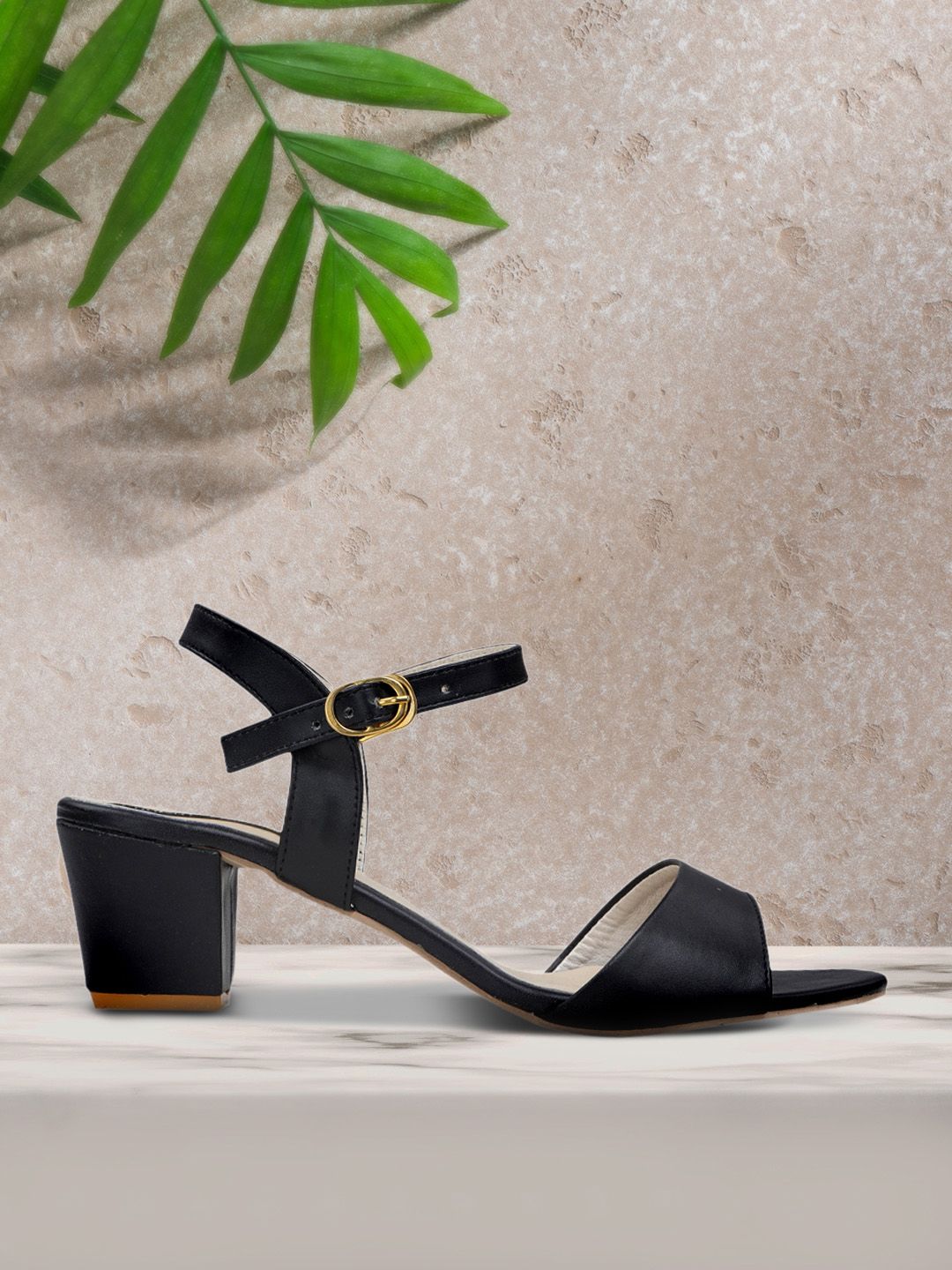 Funku Fashion Women Black Solid Heels Price in India