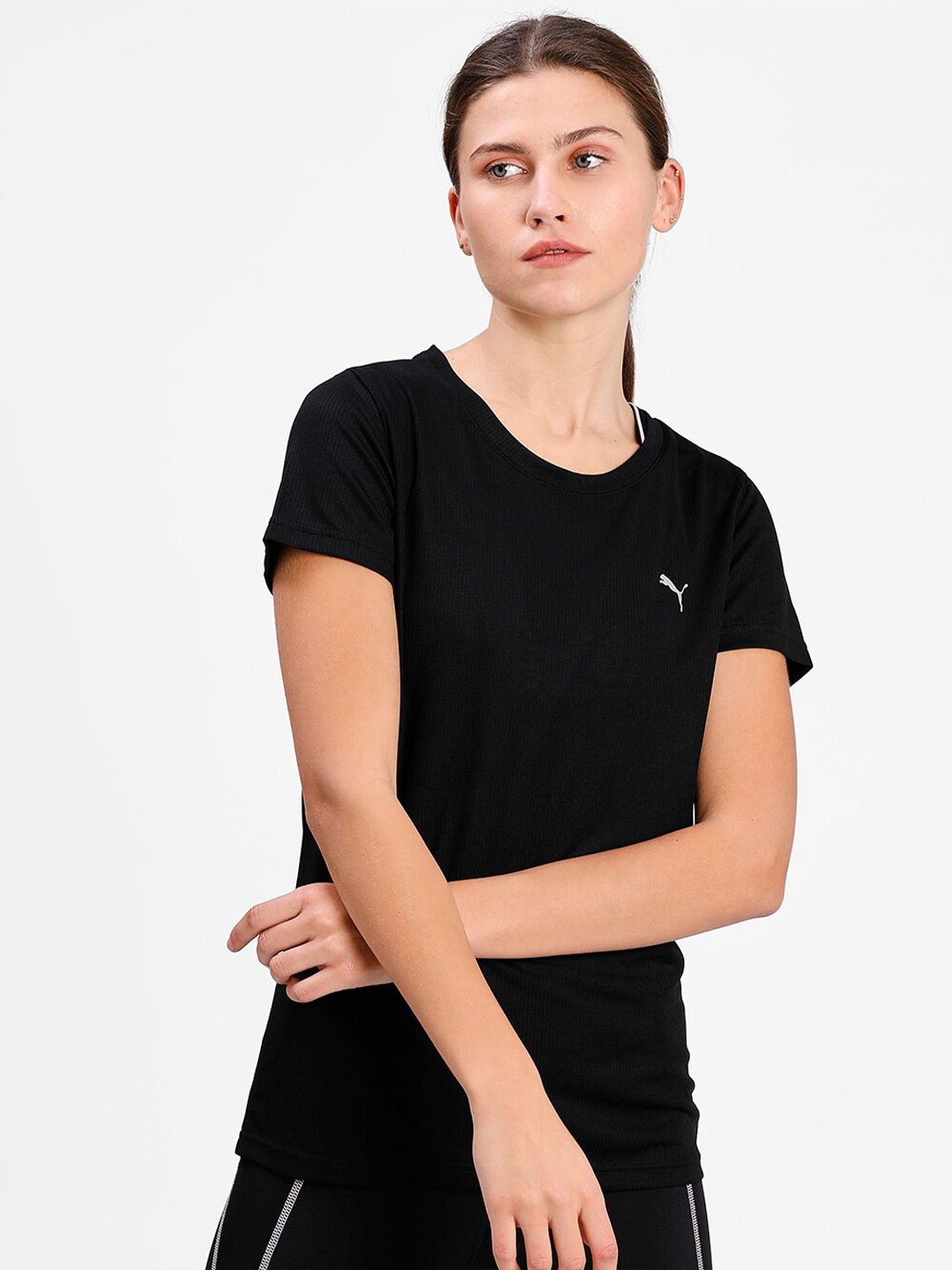 Puma Women Black PERFORMANCE TEE W Price in India