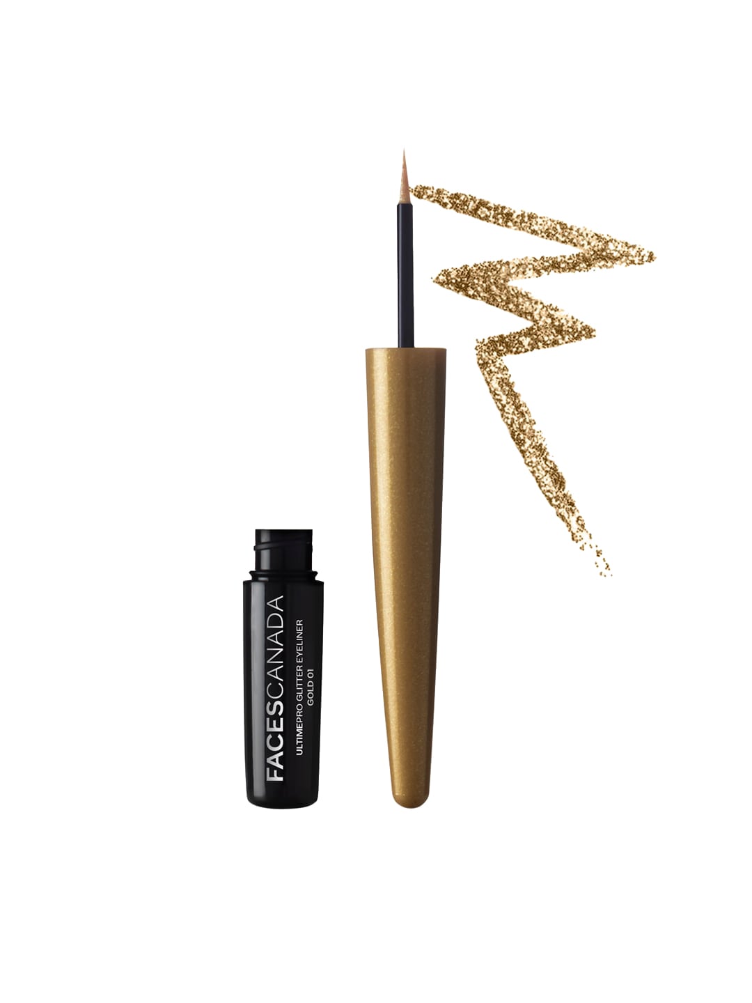 FACES CANADA Ultime Pro Glitter Eyeliner Gold 01 - 1.7ml Price in India