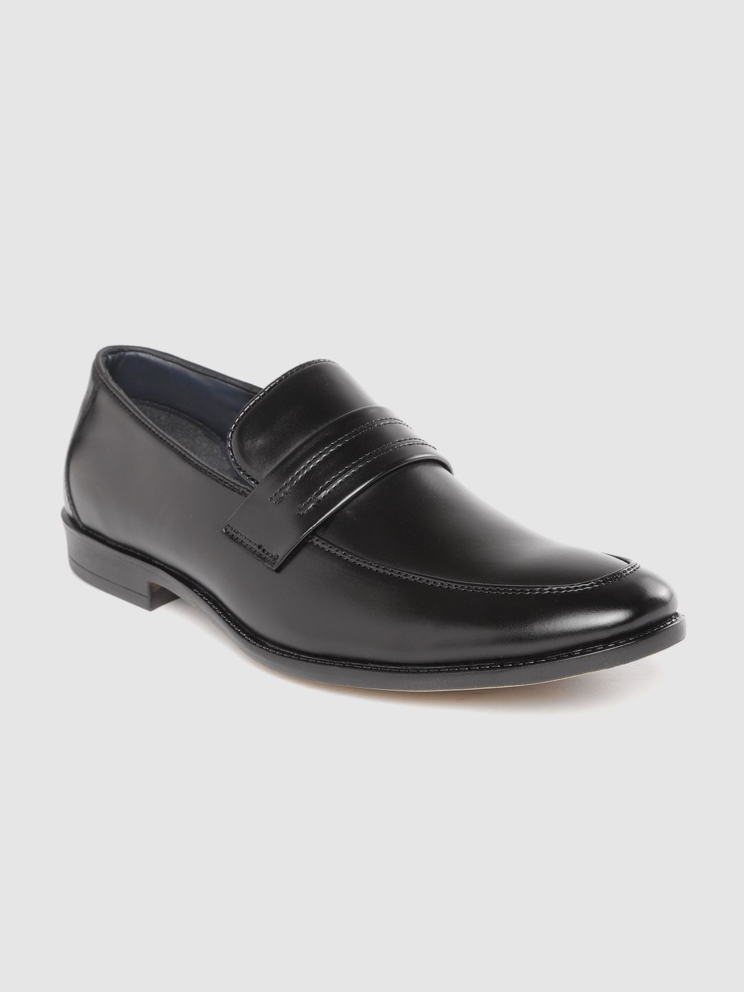 INVICTUS Men Black Solid Formal Slip-Ons