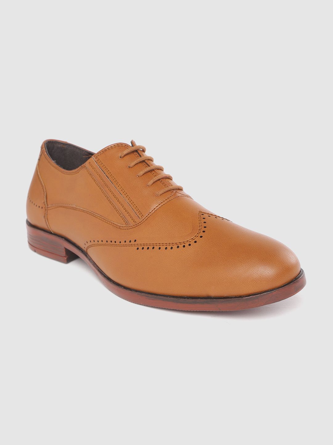 INVICTUS Men Tan Brown Formal Brogues