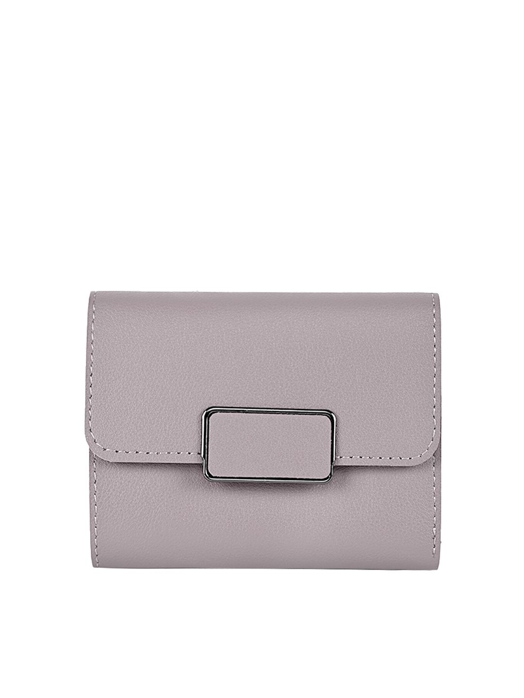 Apsis Women Lavender Textured Three Fold Wallet Price in India