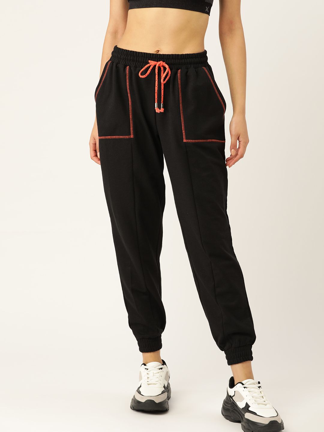 DressBerry Women Black Solid Joggers Price in India