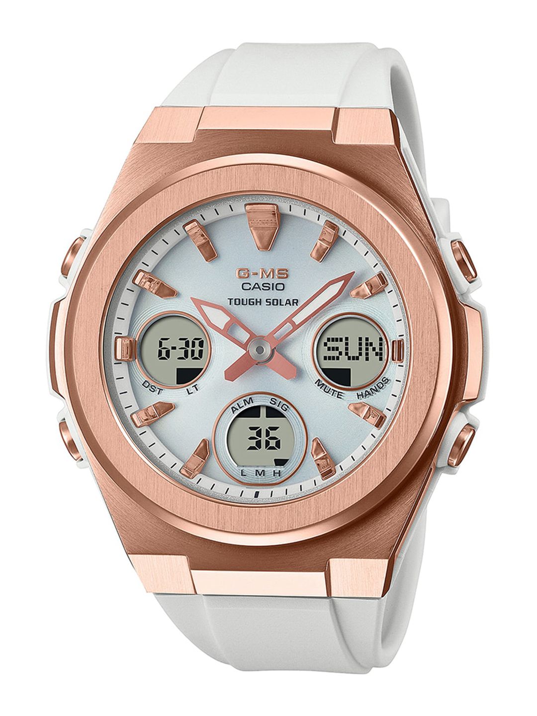 CASIO Women Silver-Toned & Rose Gold Analogue Watch Price in India