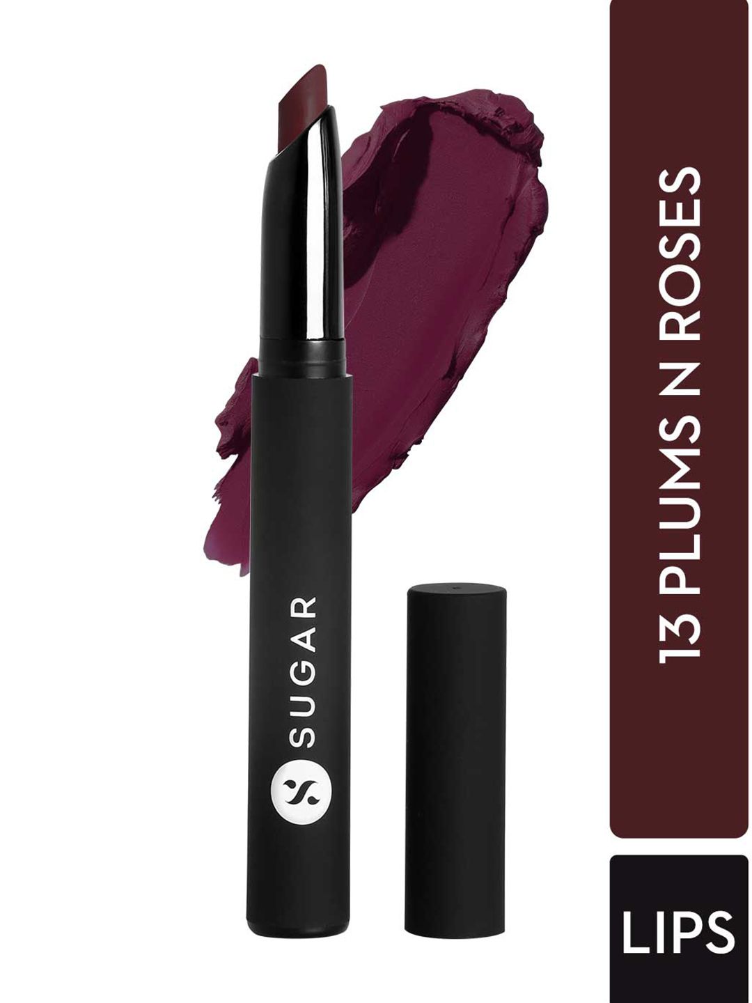 SUGAR Matte Attack Transferproof Lipstick - 13 Plums N Roses Price in India