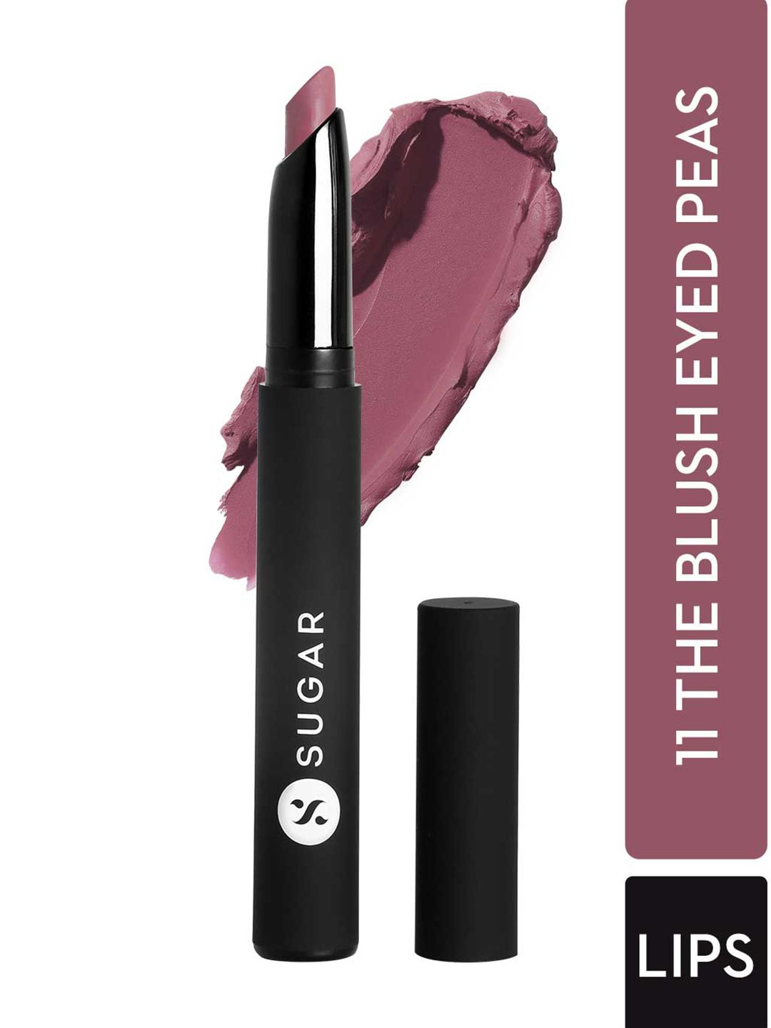 SUGAR Matte Attack Transferproof Lipstick - 11 The Blush Eyed Peas Price in India