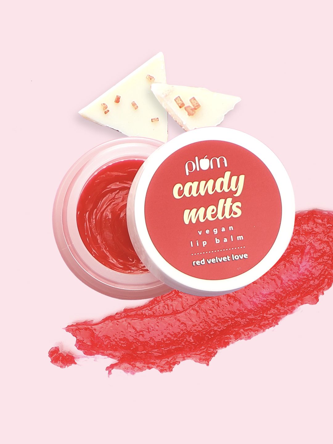 Plum Candy Melts Vegan Lip Balm - Red Velvet Love - 12 g Price in India