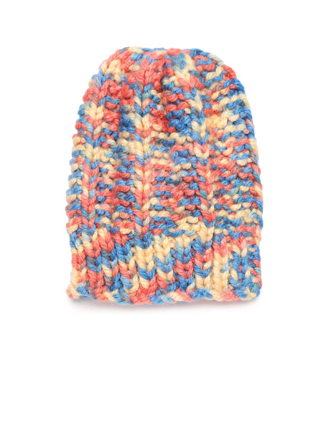 Magic Needles Unisex Multicoloured Handknitted Beanie Price in India