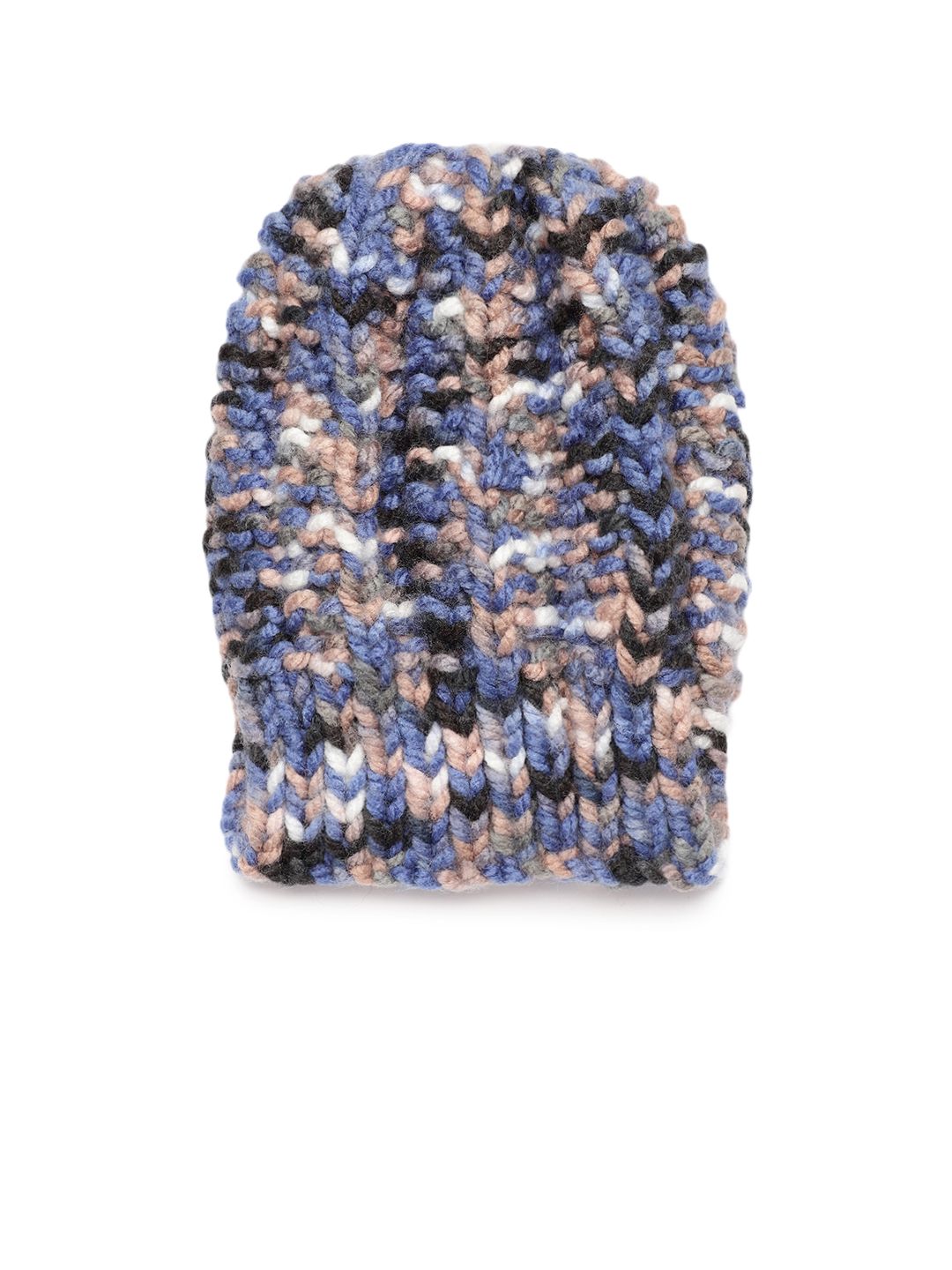 Magic Needles Unisex Multicoloured Handknitted Beanie Price in India