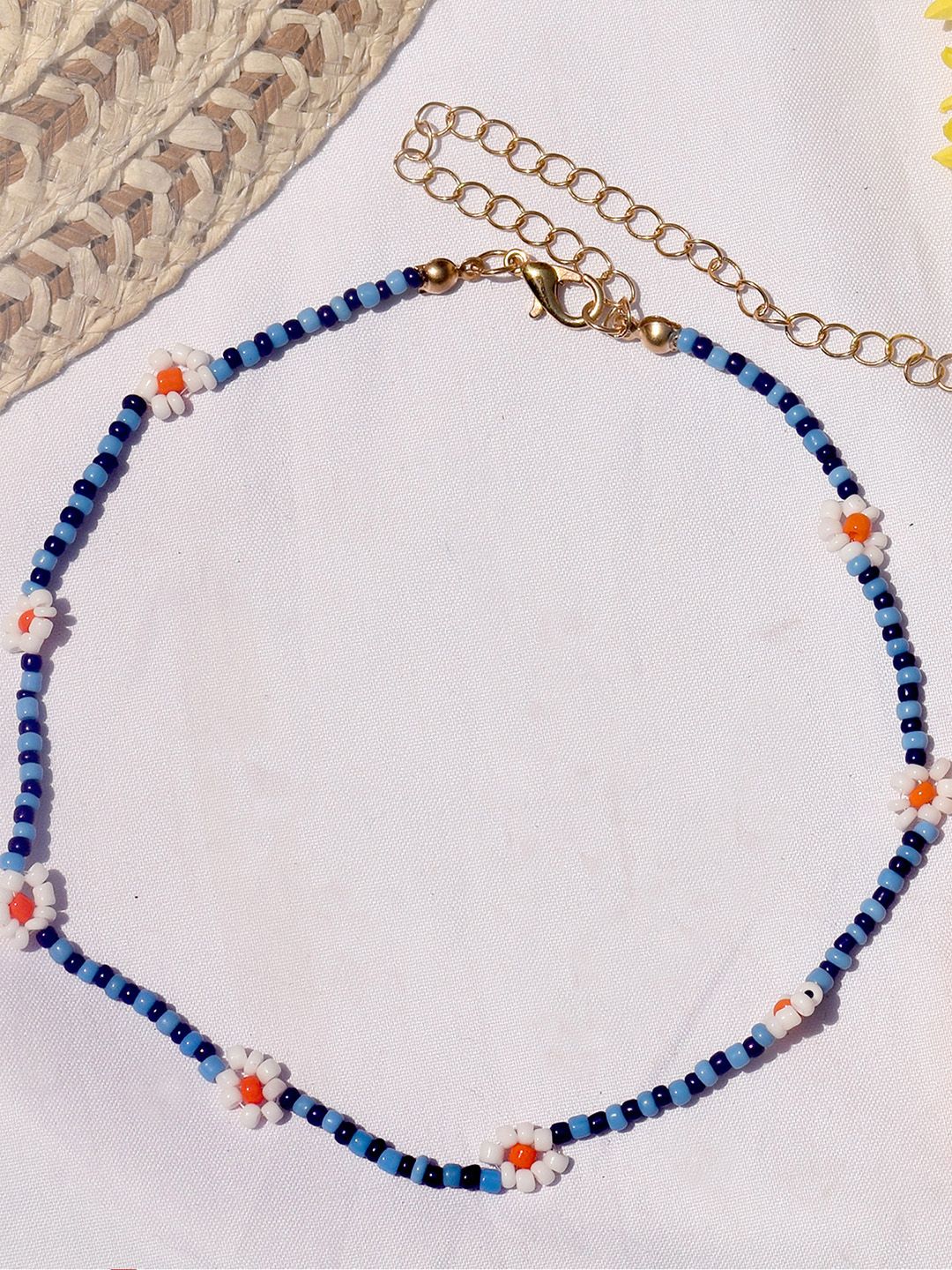 JOKER & WITCH Blue Beaded Choker Price in India