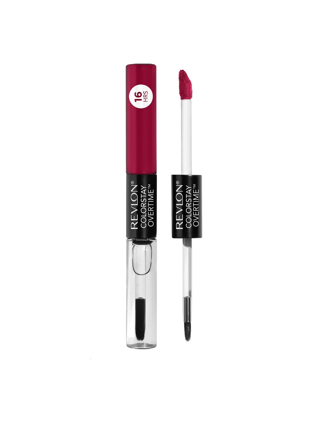 Revlon Colorstay Overtime Longwear Lipcolor with Clear Shine Top Coat- Non Stop Cherry 010 Price in India