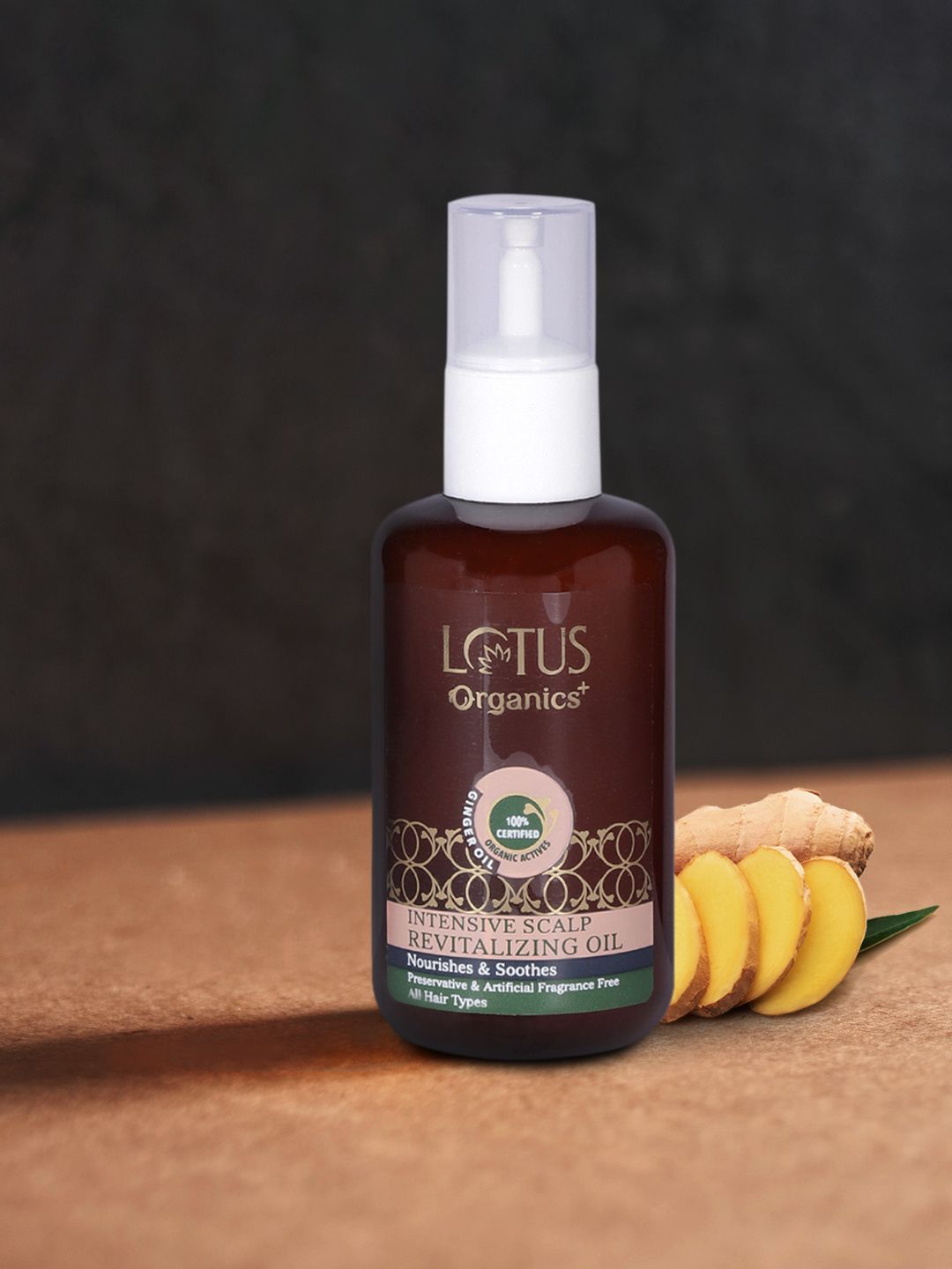 Lotus Organics Intensive Scalp Revitalizing Ginger Oil 100 ml Price in India