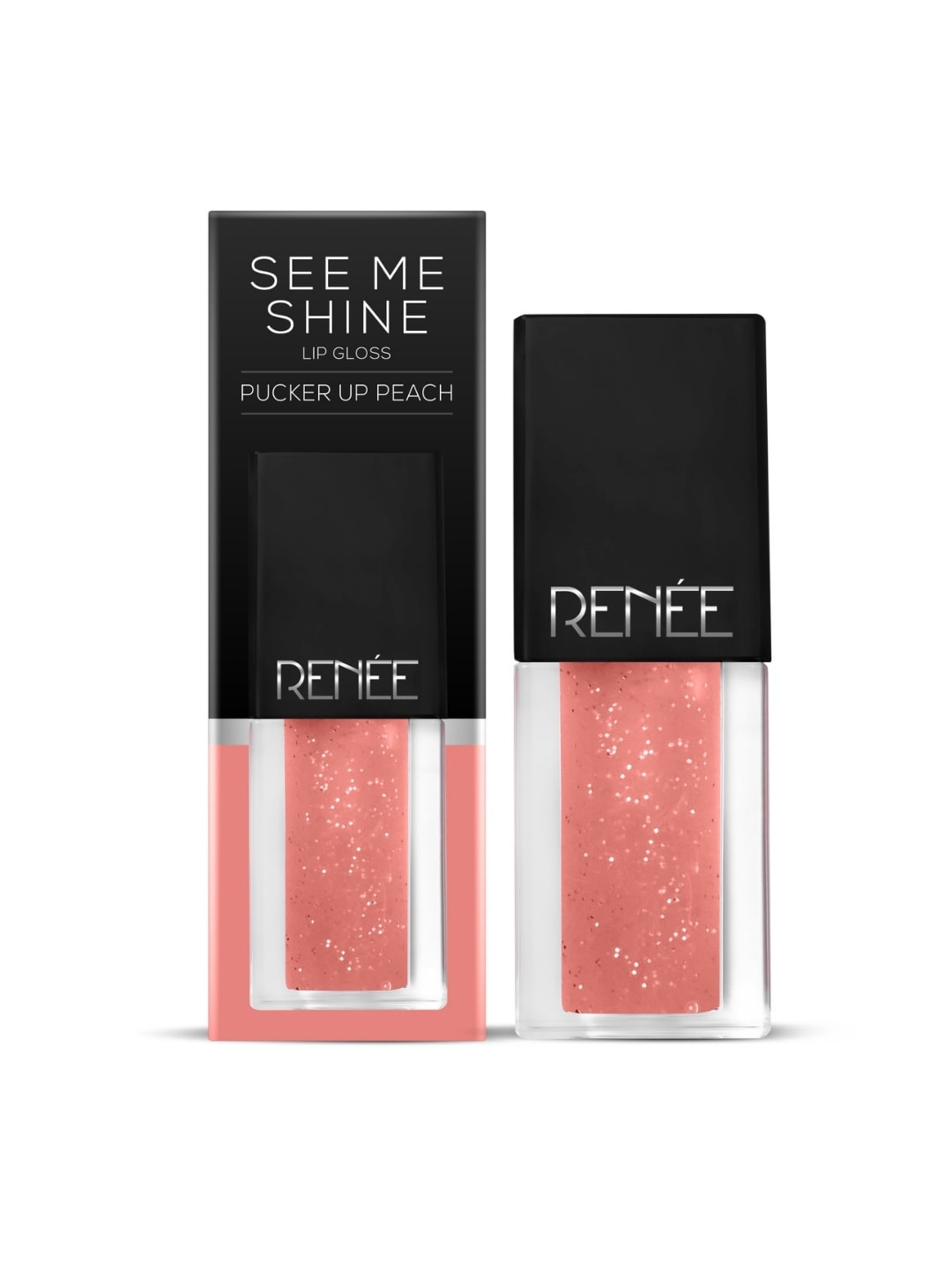 Renee See Me Shine Lip Gloss - Pucker Up Peach 2.5ml Price in India