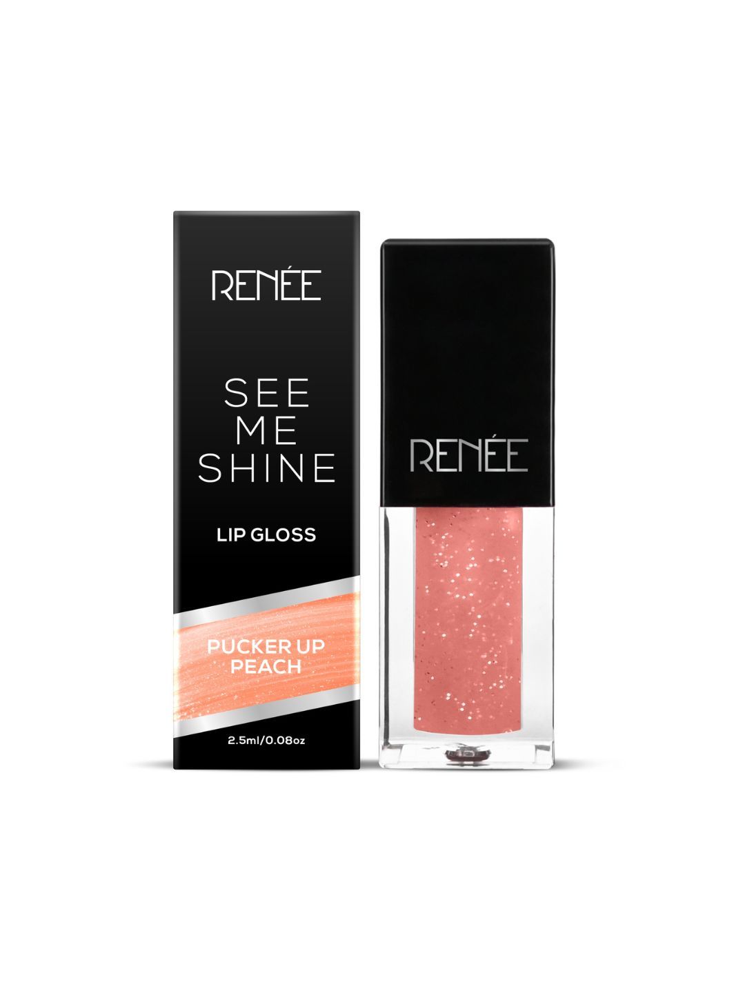 Renee See Me Shine Lip Gloss - Pucker Up Peach 2.5ml