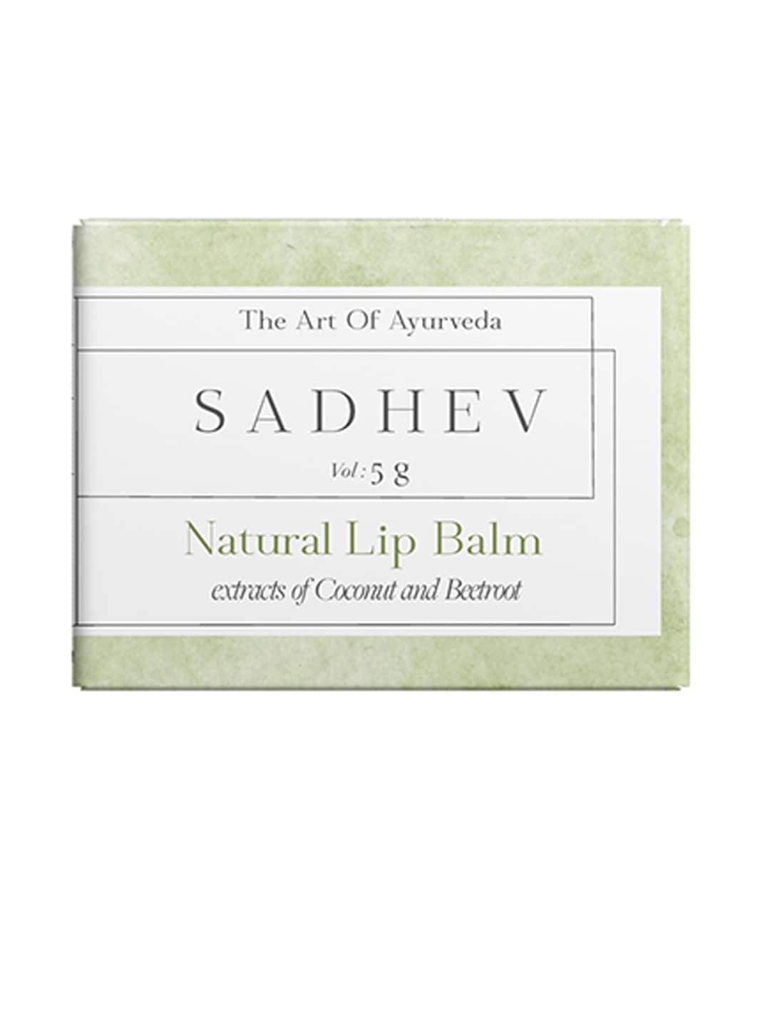 SADHEV Beetroot & Coconut Natural Lip Balm 5g Price in India