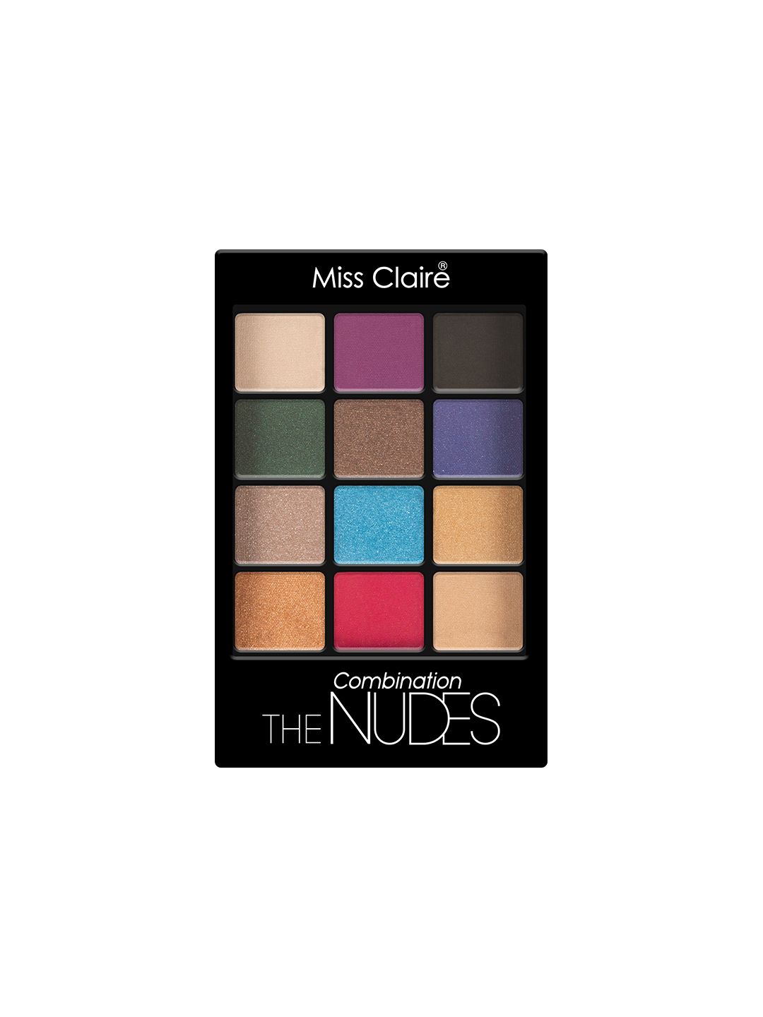 Miss Claire 12 Eyeshadow Kit - The Combination Nudes 6 g Price in India