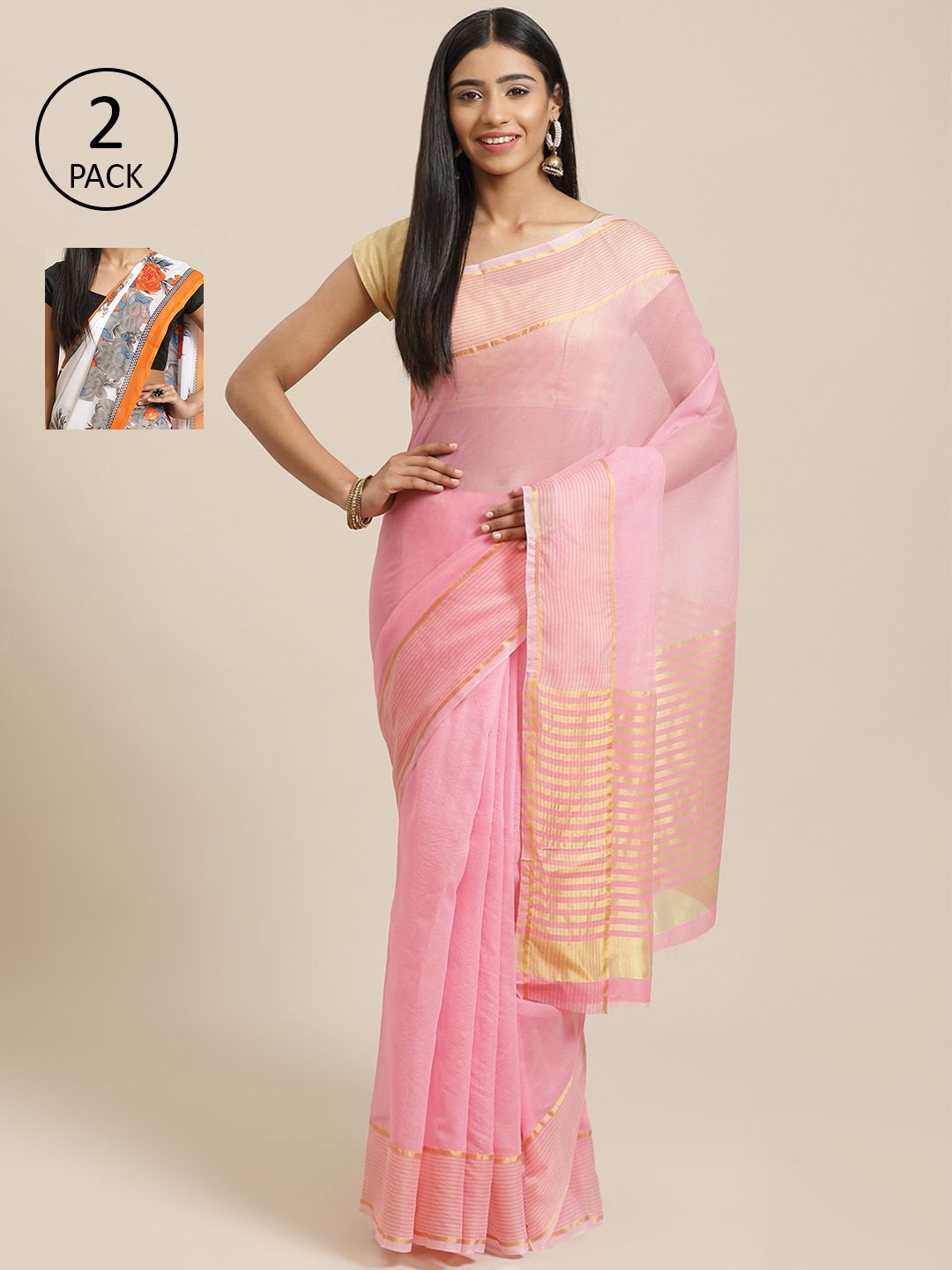 KALINI Multicolored Printed Saree