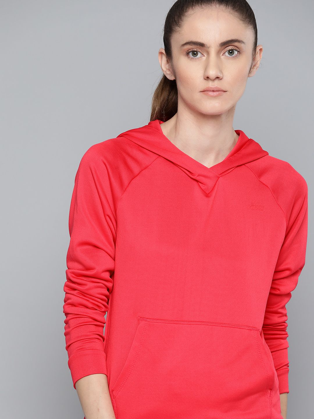 HRX By Hrithik Roshan Lifestyle Women Hothouse Pink Rapid-Dry Solid Sweatshirt Price in India