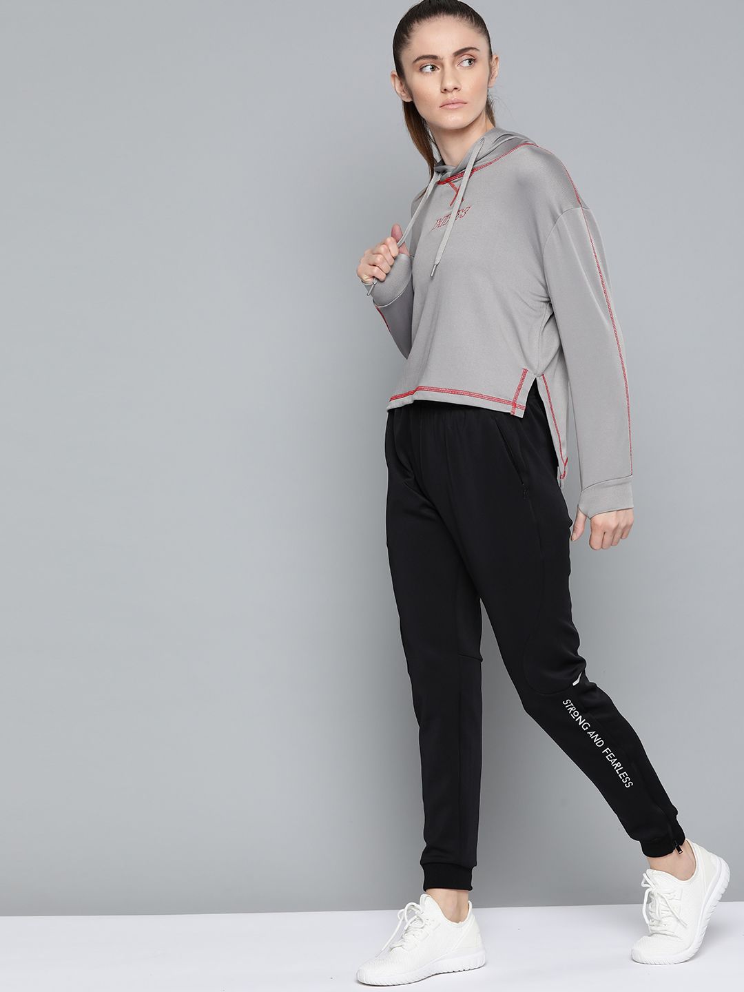HRX By Hrithik Roshan Lifestyle Women Wet Weather Rapid-Dry Solid Sweatshirt Price in India