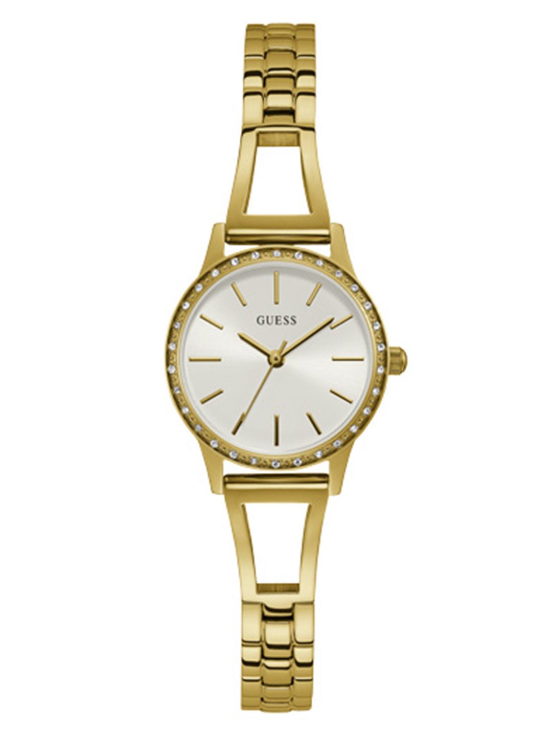 GUESS Women White Analogue Watch GW0025L2 Price in India