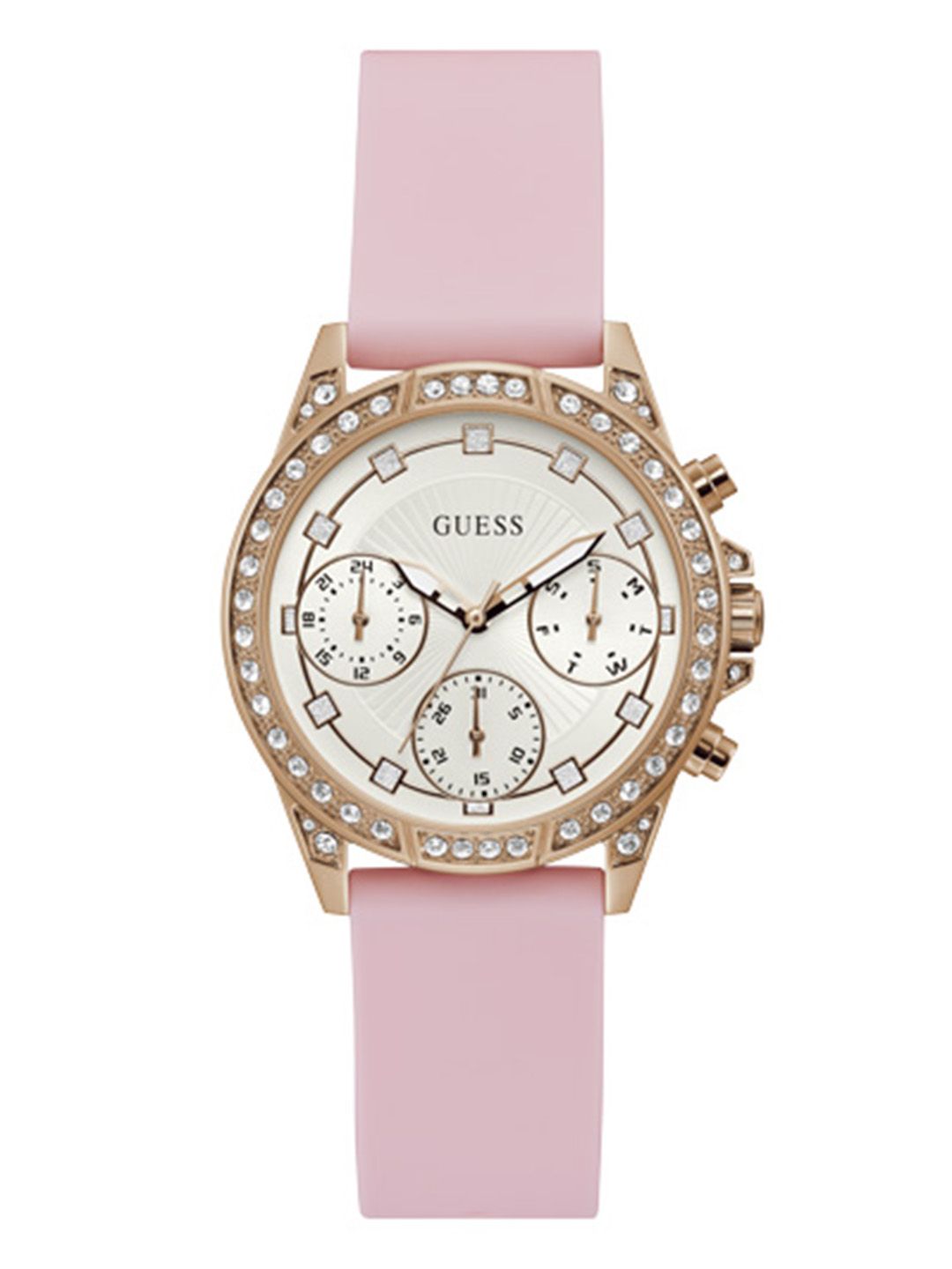 GUESS Women White Analogue Watch GW0222L3 Price in India