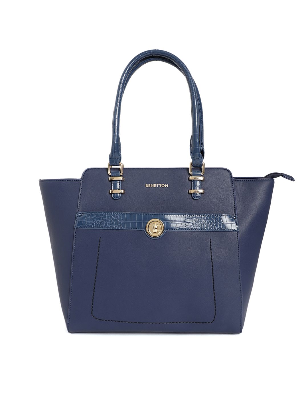 United Colors of Benetton Navy Blue Shoulder Bag Price in India