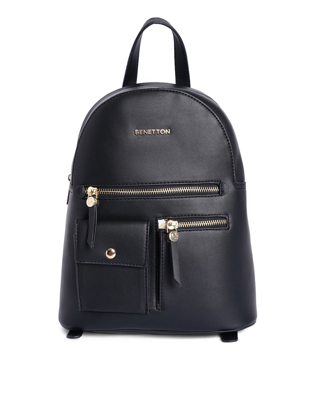 United Colors of Benetton Women Black Backpack Price in India