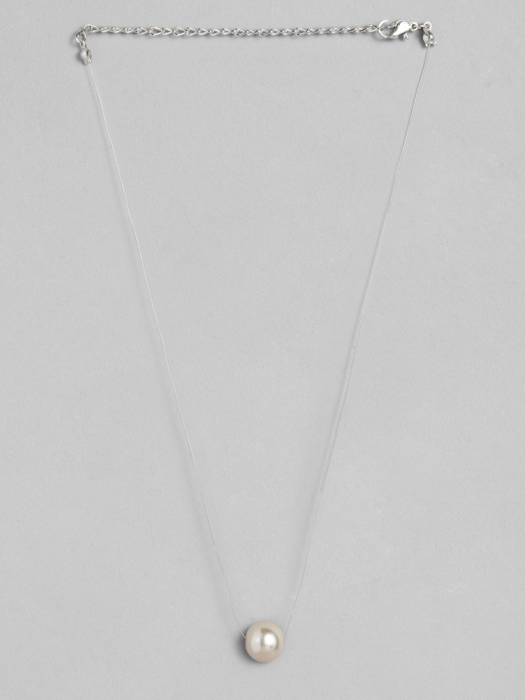 Buy Zaveri Pearls Silver-Plated Invisible String Magic Floating
