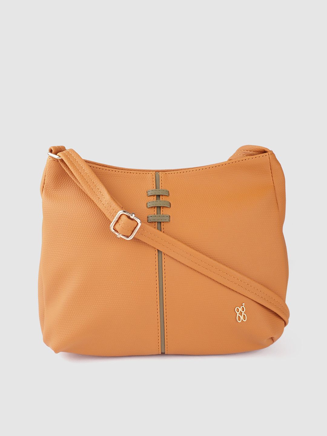 Baggit Orange Structured Sling Bag Price in India