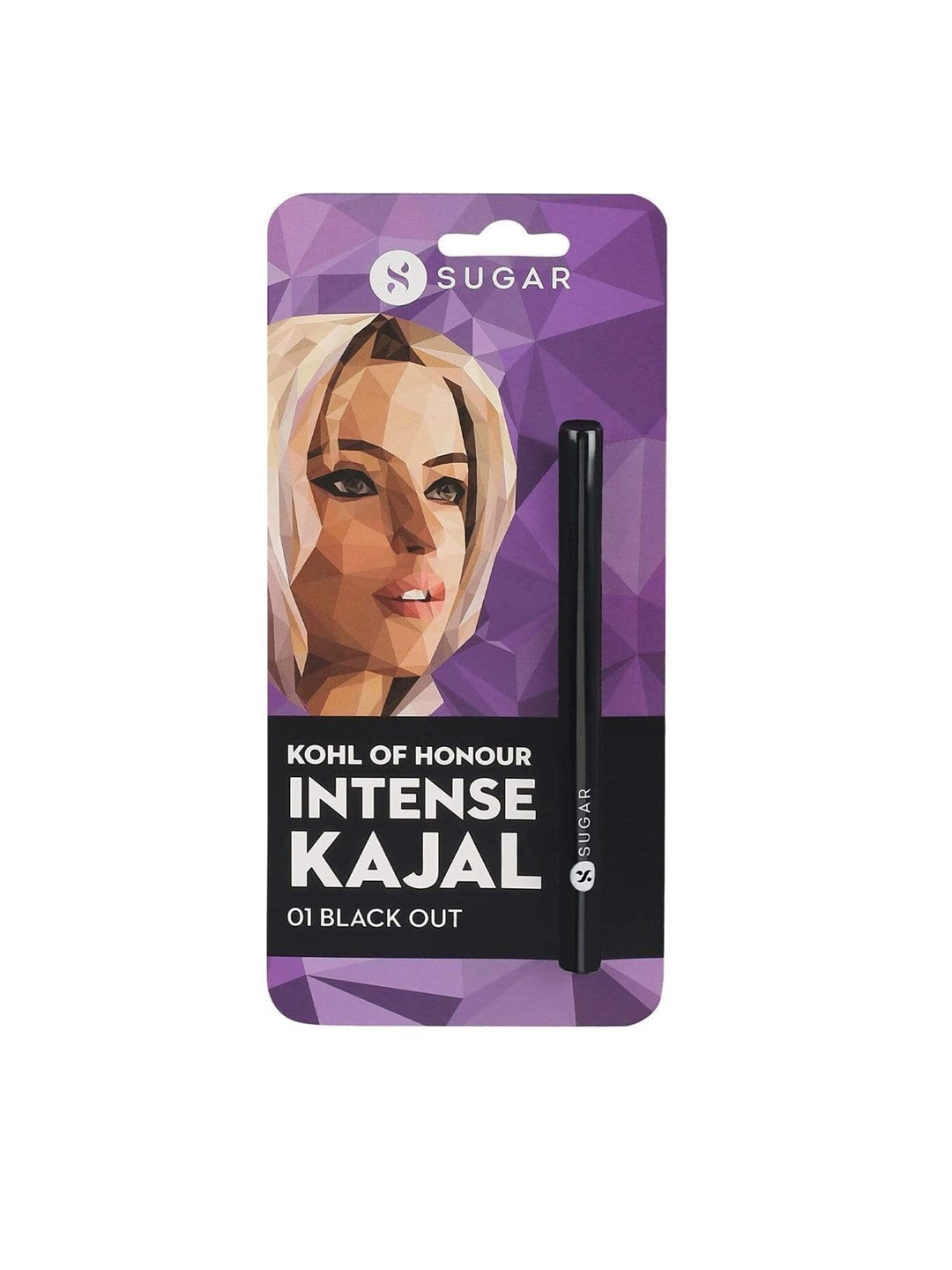SUGAR Kohl Of Honour Intense Kajal - 01 Black Out Single Blister with Carnauba Wax 0.25 gm Price in India