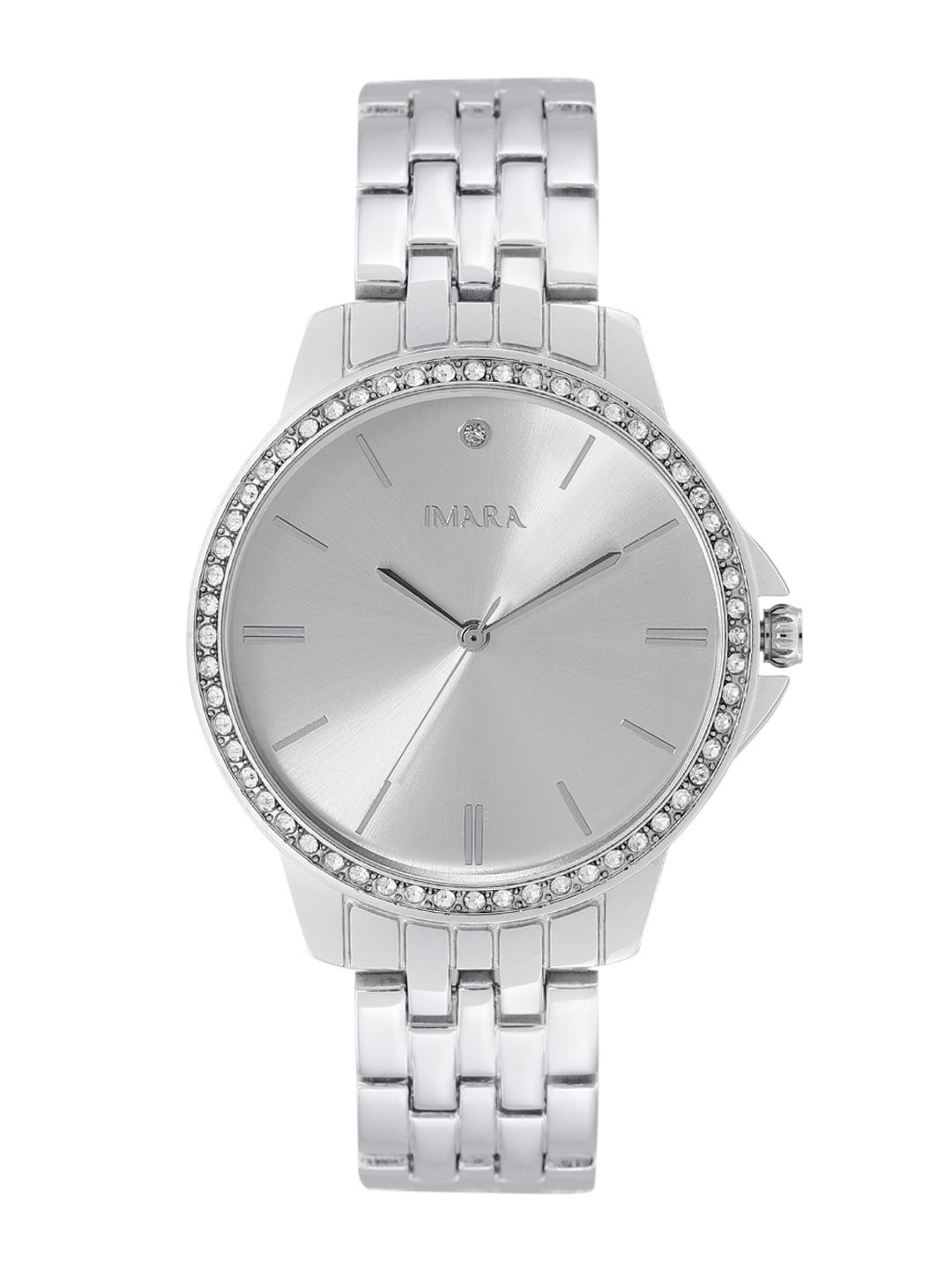 IMARA Women Silver-Toned Dial & Silver Toned Bracelet Style Straps Analogue Watch Imara027 Price in India