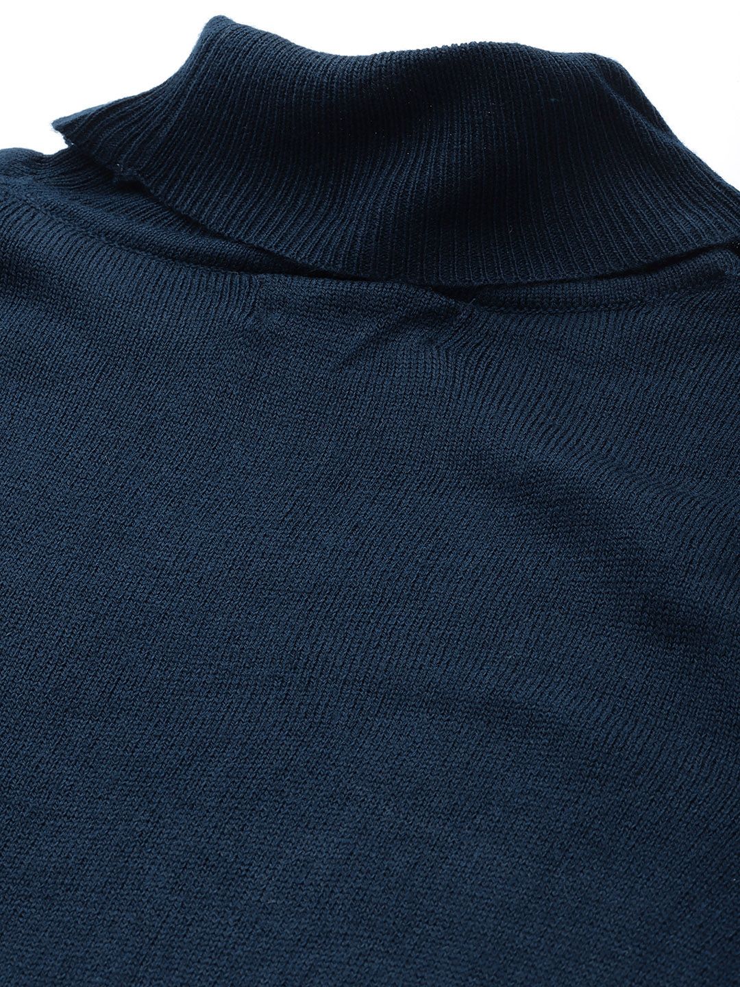 Buy Roadster Women Teal Green Solid Turtle Neck Pullover