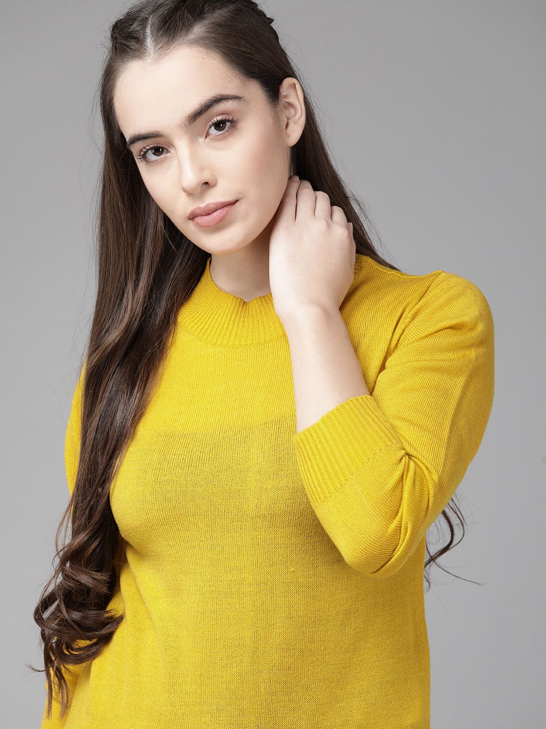 Roadster Women Yellow Pullover Price in India