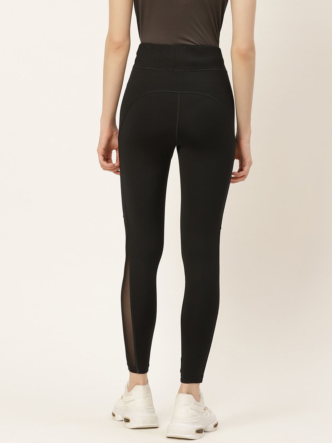 KICA Women Black Solid High Waisted Leggings Price in India