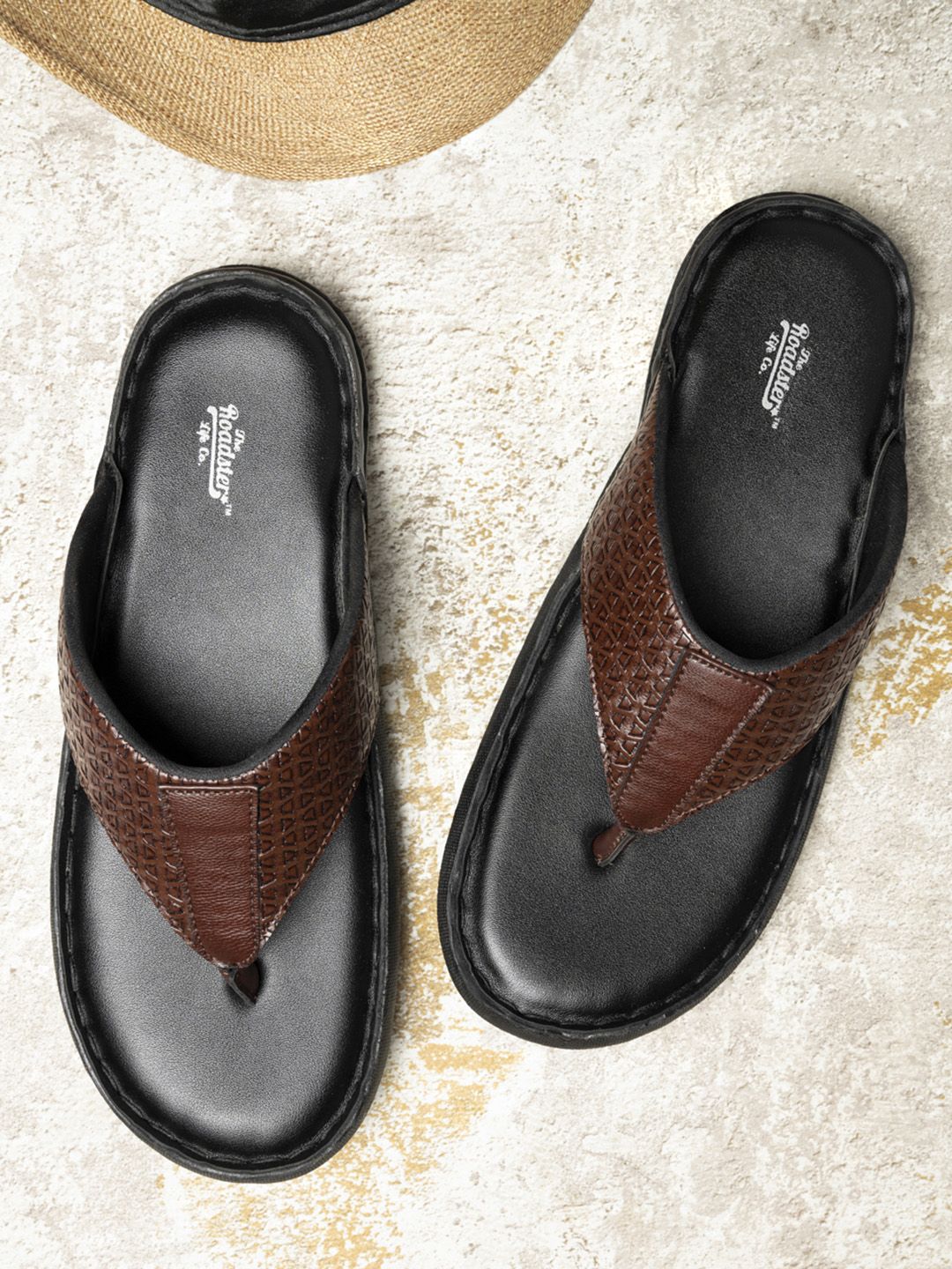 Roadster Men Brown Comfort Sandals