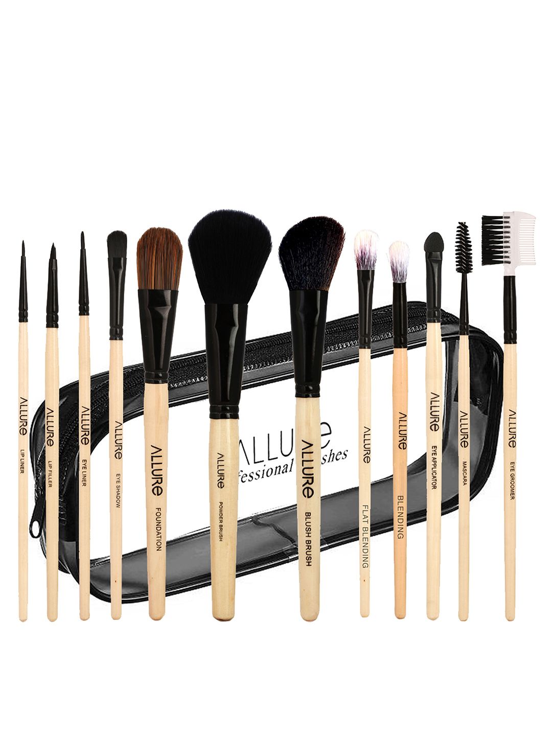 ALLURE Pack of 12 Classic Makeup Brush Set - ACK-12 Price in India