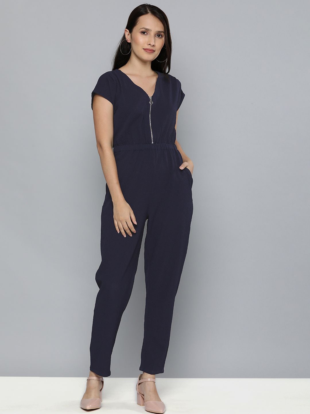 Chemistry Blue Basic Jumpsuit Price in India