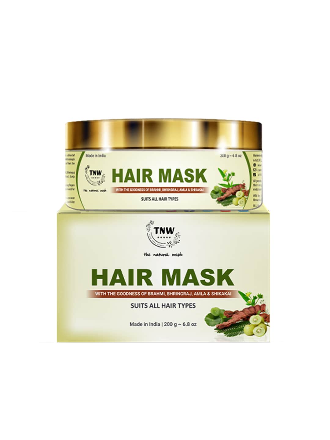 TNW the natural wash Hair Mask with Amla Bhringraj & Shikakai for Dry & Damaged Hair 200g Price in India