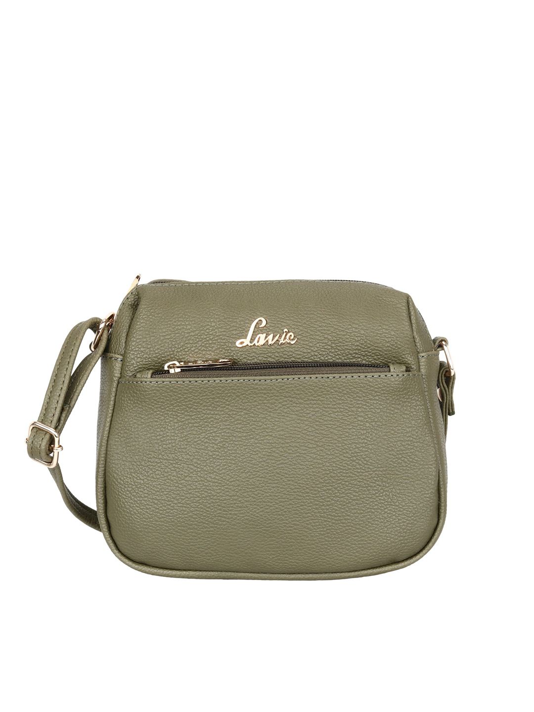 Lavie Olive Green Structured Sling Bag Price in India