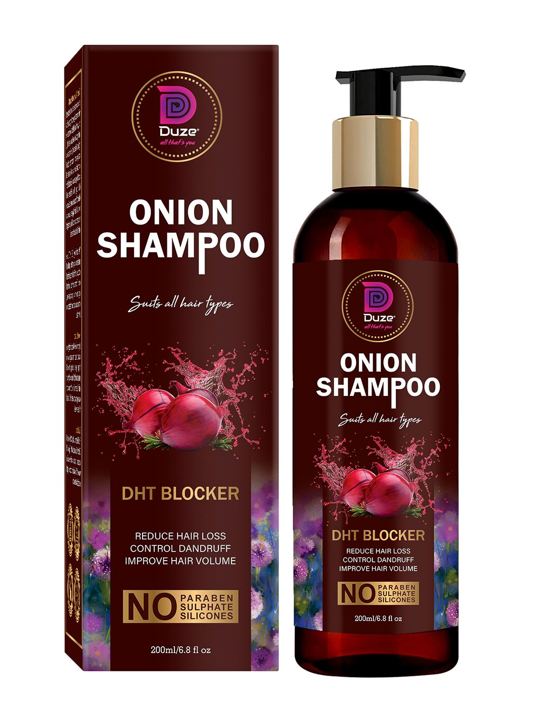 Duze Onion Hair Growth & Hair Fall Control Onion Shampoo 200 ml Price in India
