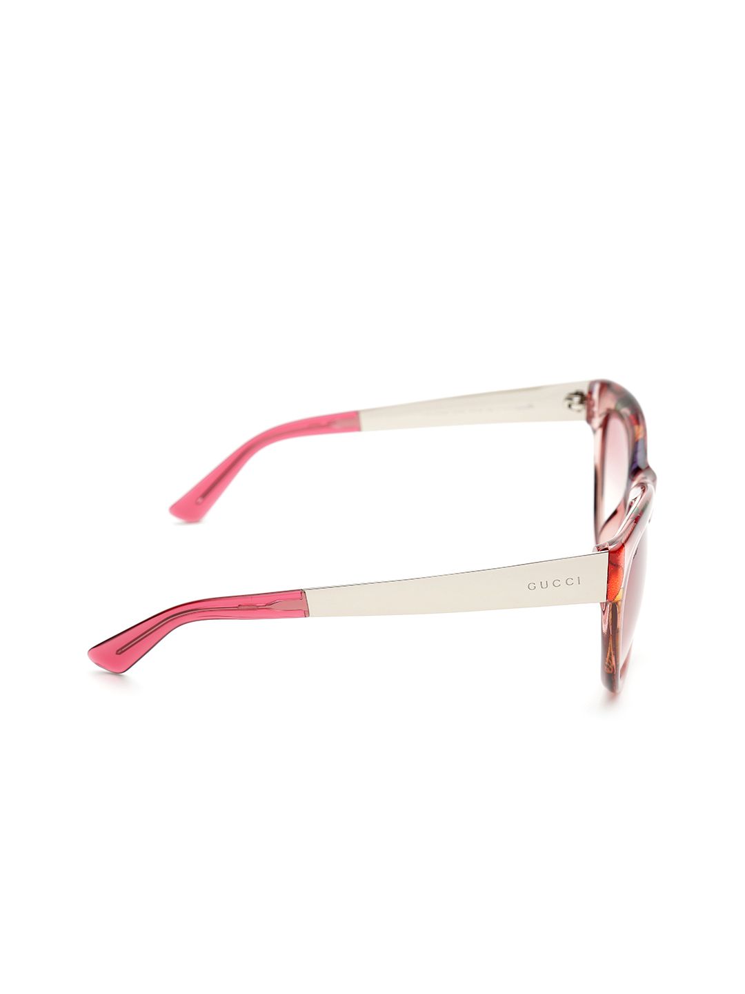 Buy Gucci Women Printed Oval Sunglasses GG 3739/S 2F616  display picture 3