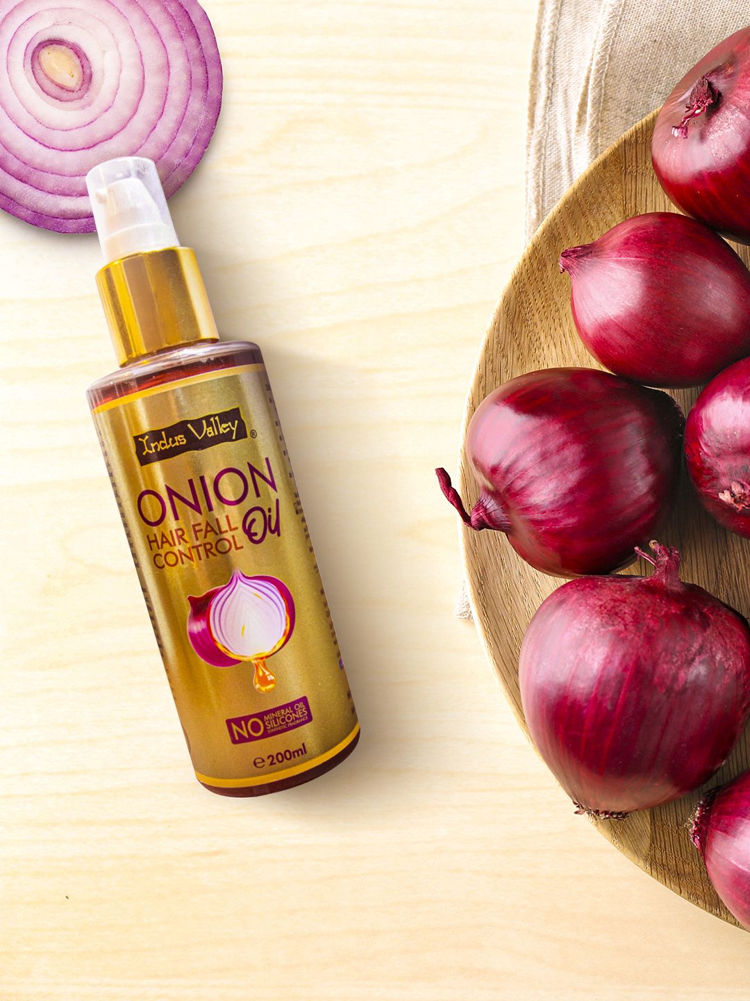 Indus Valley Onion Hair Fall Control Oil 200 ml Price in India