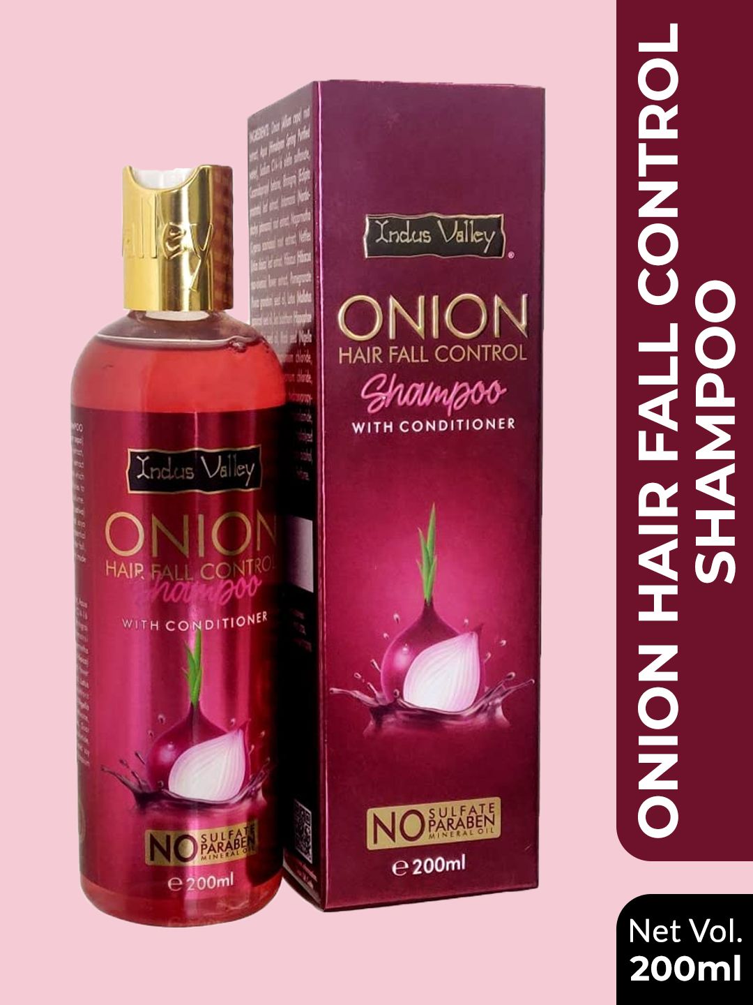Indus Valley Onion Hair fall Control Shampoo with Conditioner 200ml
