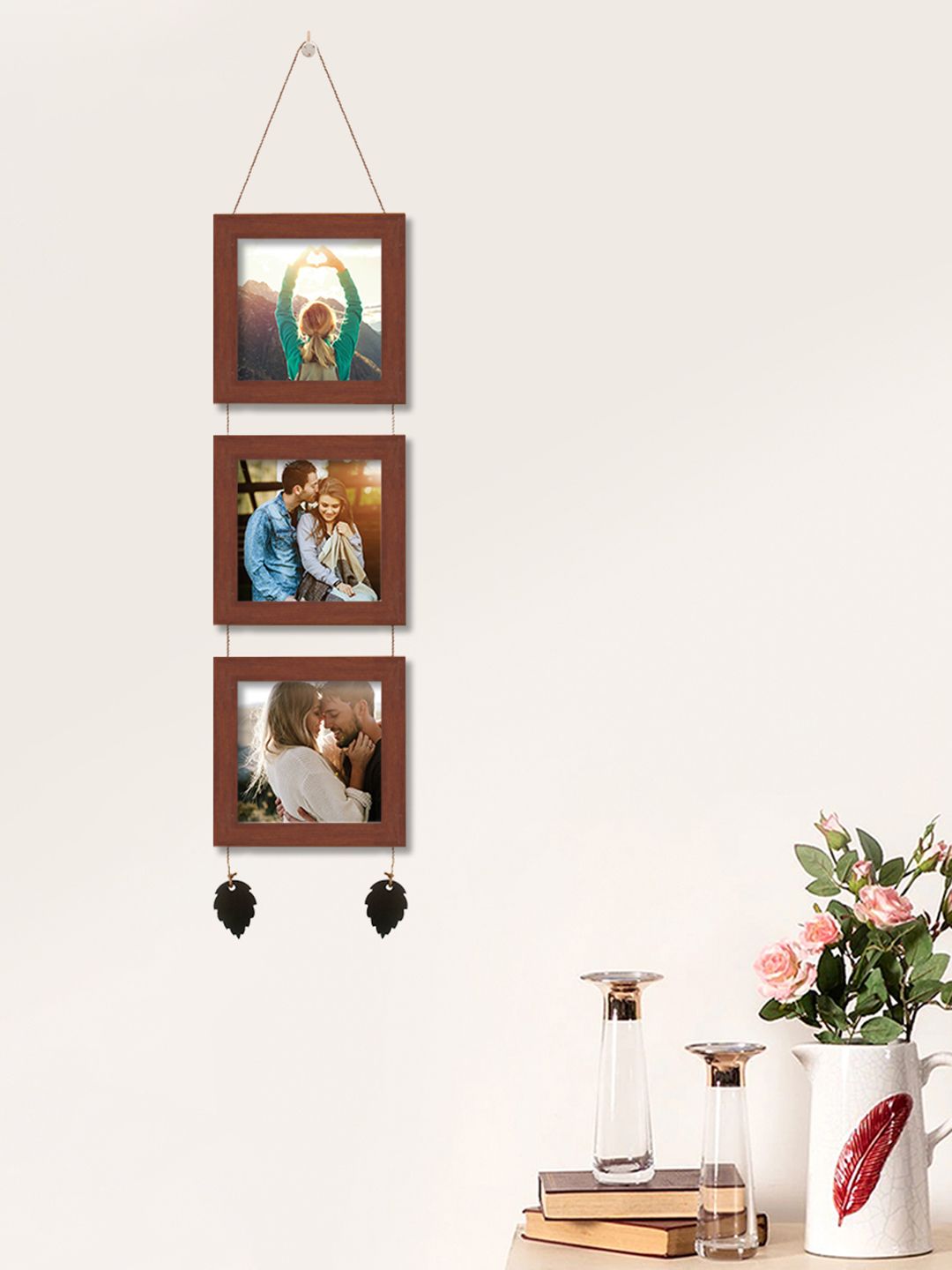 Art Street Brown Set Of 3 Brown Photo Frames Price in India