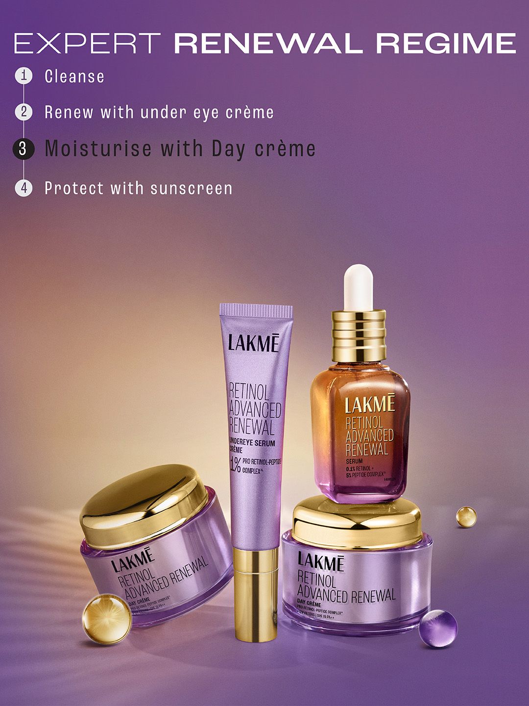 Buy Lakme Retinol Advanced Renewal Day Creme Pro-Retinol Peptide