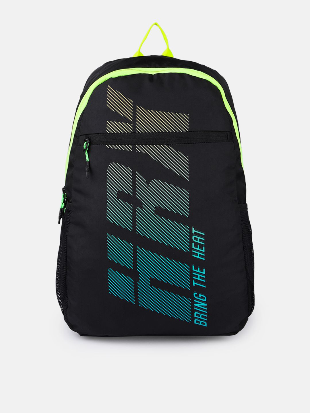 HRX by Hrithik Roshan Unisex Black Printed Heat Backpack Price in India