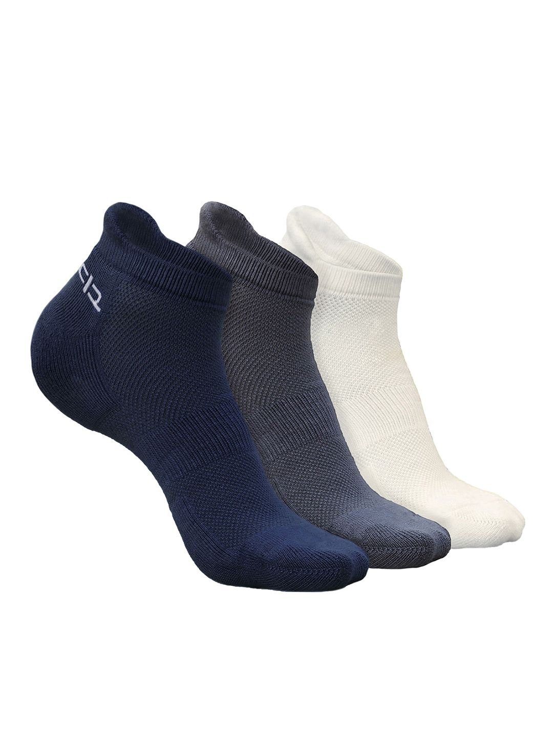 Heelium Men Pack of 3 Bamboo Super Soft & Odour-Free Breathable Ankle-Length Socks