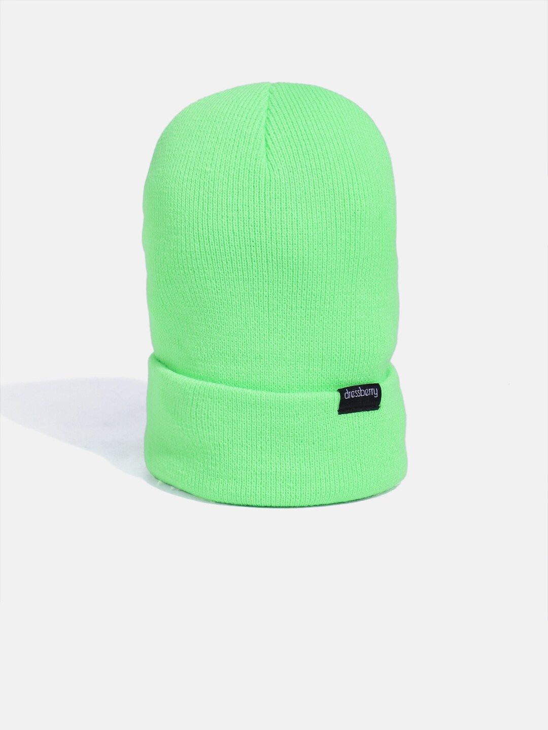 DressBerry Women Green Solid Beanie Price in India